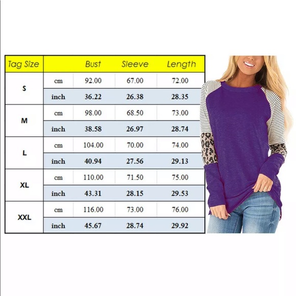 🌸Long Sleeve Leopard Raglan T-Shirt - Picture 6 of 8